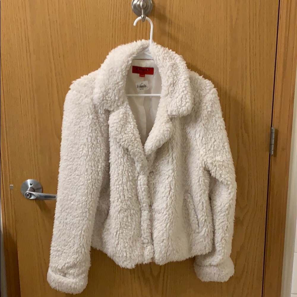 Women’s Ivory Sherpa/Fleece Jacket - XL (BNWT)